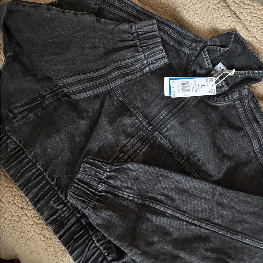 Adidas originals denim black jacket